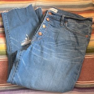 Madewell Cali Demi Boot Denim size 33